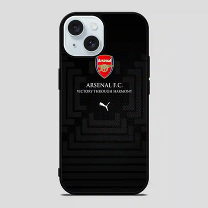 Arsenal Football Club Victory Through Harmony iPhone 15 Case