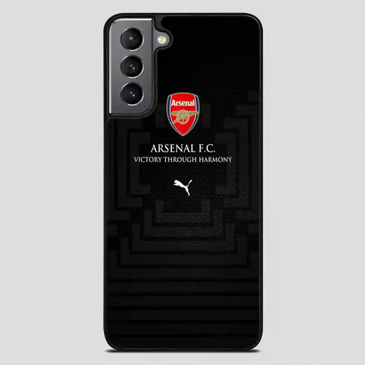 Arsenal Football Club Victory Through Harmony Samsung Galaxy S21 FE Case