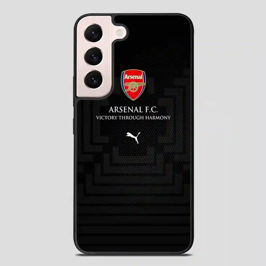 Arsenal Football Club Victory Through Harmony Samsung Galaxy S22 Plus Case