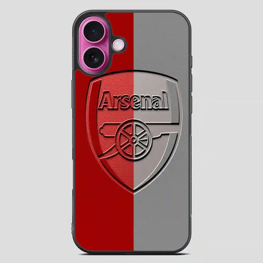 Arsenal Football Club Wallpaper iPhone 16 Plus Case