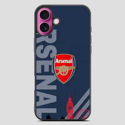 Arsenal Football Wallpaper iPhone 16 Plus Case