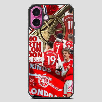 Arsenal King iPhone 16 Plus Case