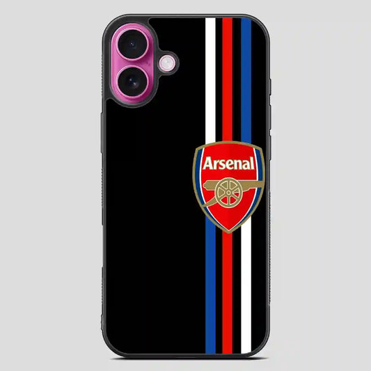 Arsenal Logo Simple iPhone 16 Plus Case