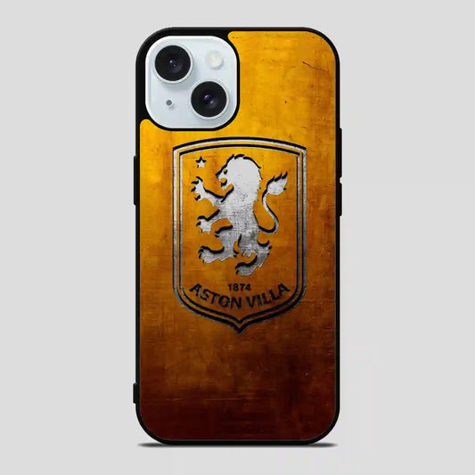 Aston Villa Football Club Gold iPhone 15 Case