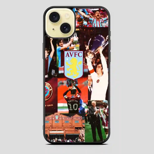 Aston Villa Football Club Vintage iPhone 15 Plus Case