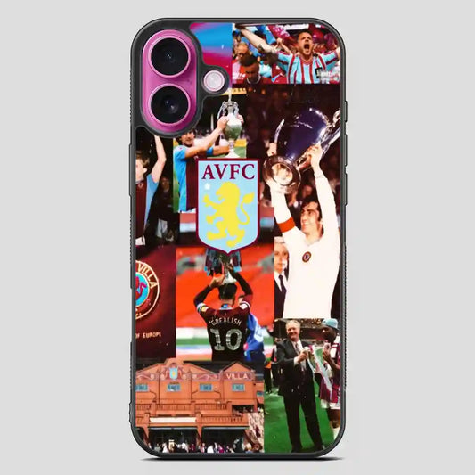 Aston Villa Football Club Vintage iPhone 16 Plus Case