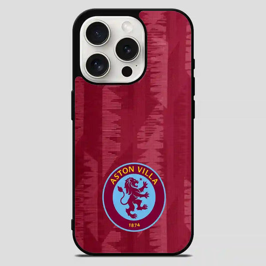 Aston Villa Football Logo iPhone 15 Pro Max Case