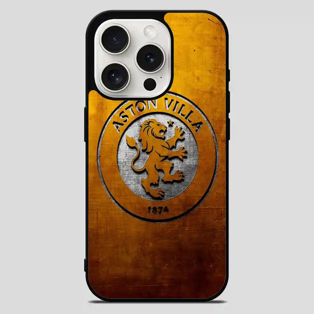 Aston Villa Gold Logo iPhone 15 Pro Max Case