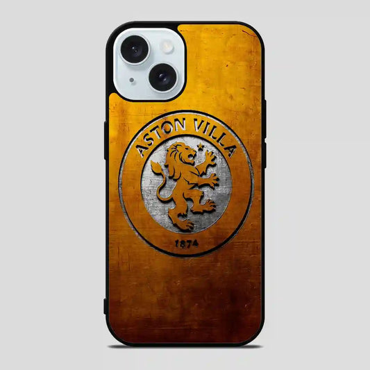 Aston Villa Gold Logo iPhone 15 Case