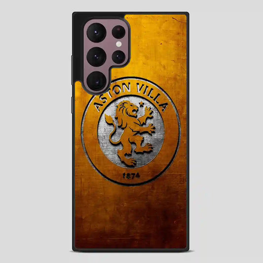 Aston Villa Gold Logo Samsung Galaxy S22 Ultra Case