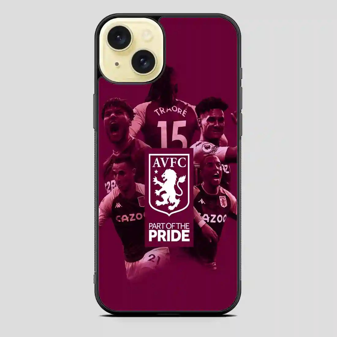 Aston Villa Player iPhone 15 Plus Case