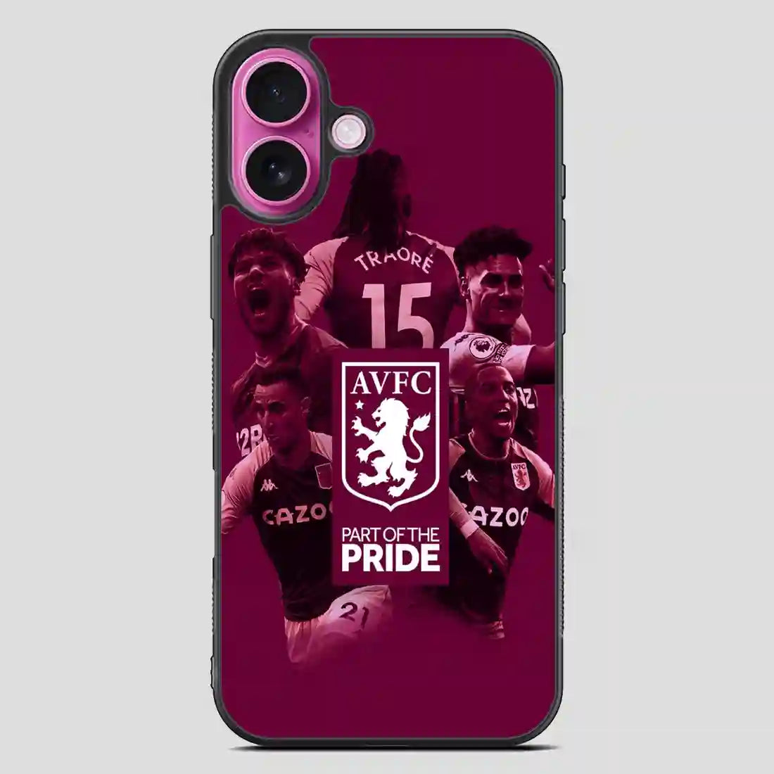 Aston Villa Player iPhone 16 Plus Case