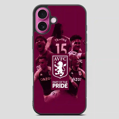 Aston Villa Player iPhone 16 Plus Case