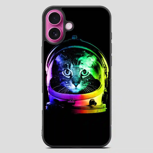 Astronaut Cat iPhone 16 Plus Case