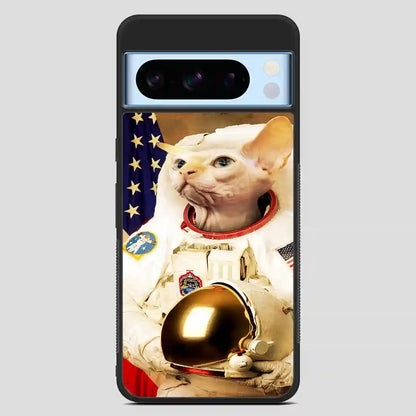 Astronaut Cat Retro Google Pixel 8 Pro Case