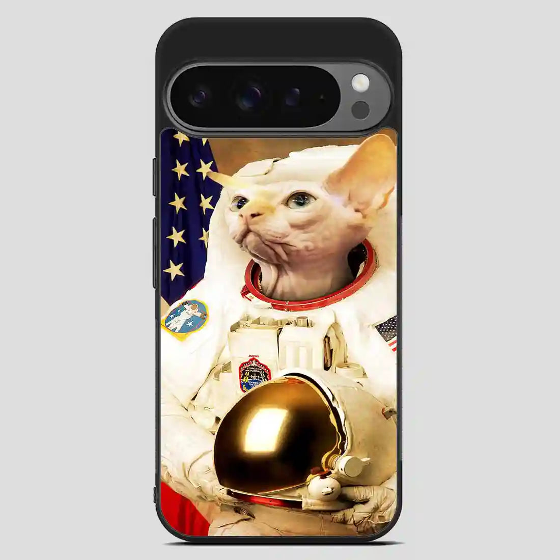 Astronaut Cat Retro Google Pixel 9 Pro XL Case