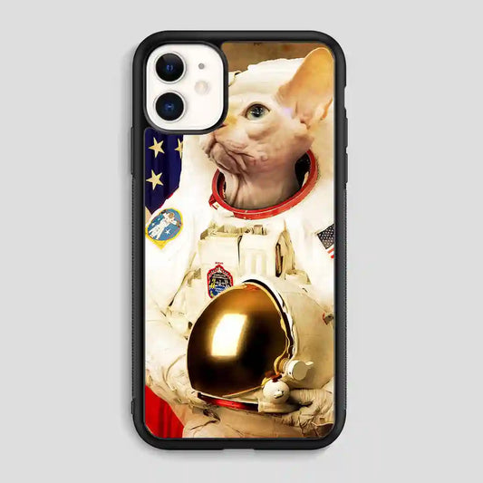 Astronaut Cat Retro iPhone 11 Case