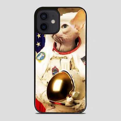 Astronaut Cat Retro iPhone 12 Mini Case