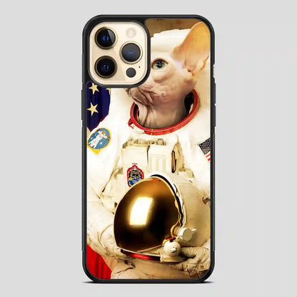 Astronaut Cat Retro iPhone 12 Pro Case