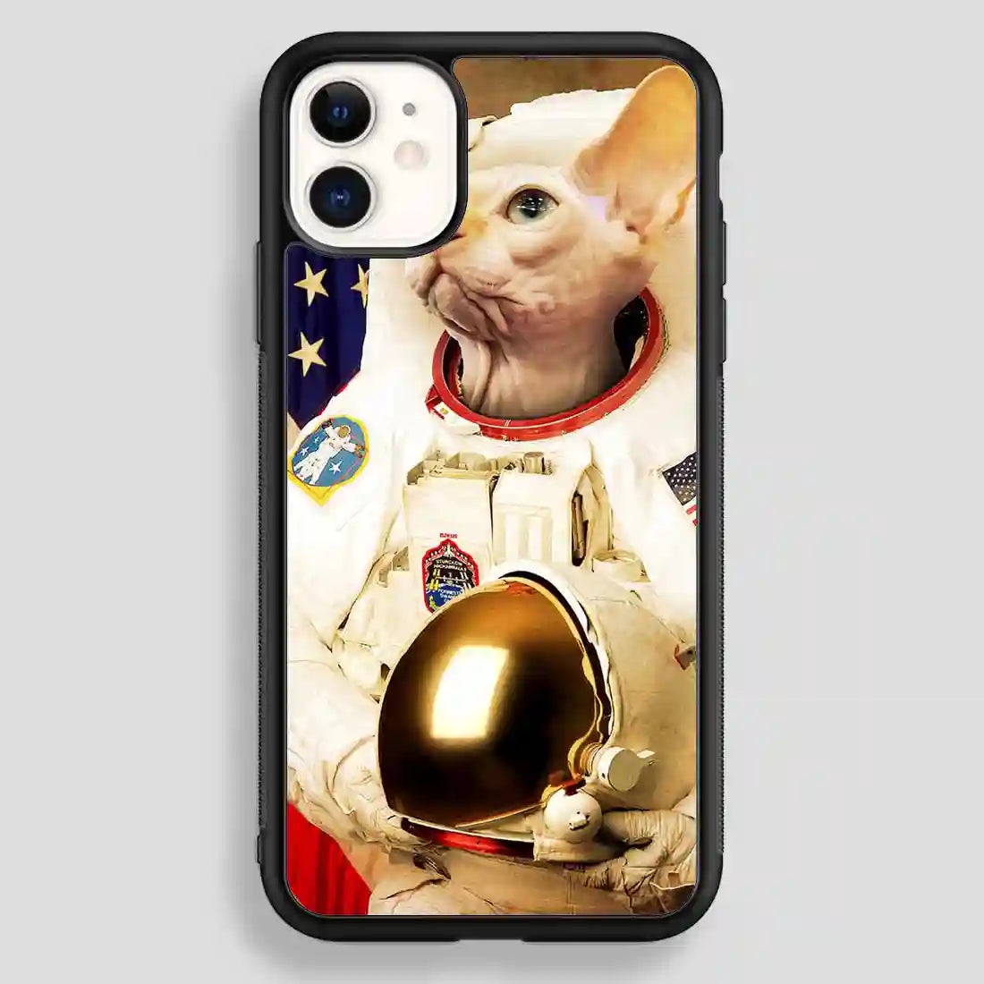 Astronaut Cat Retro iPhone 12 Case