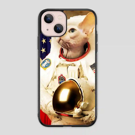 Astronaut Cat Retro iPhone 13 Mini Case