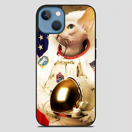 Astronaut Cat Retro iPhone 13 Case