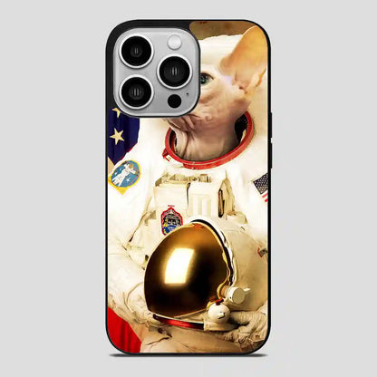 Astronaut Cat Retro iPhone 14 Pro Case