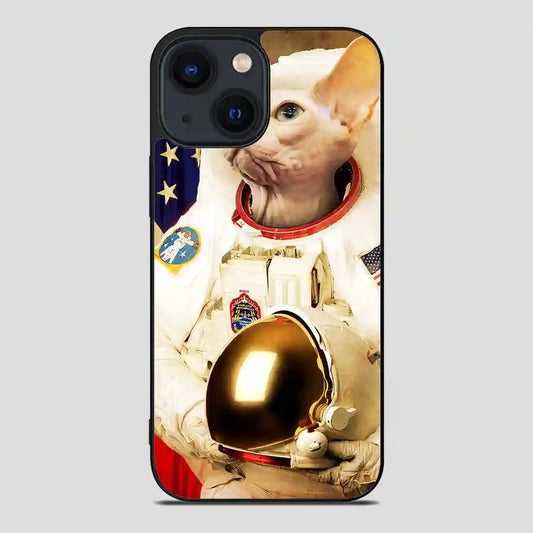 Astronaut Cat Retro iPhone 14 Case