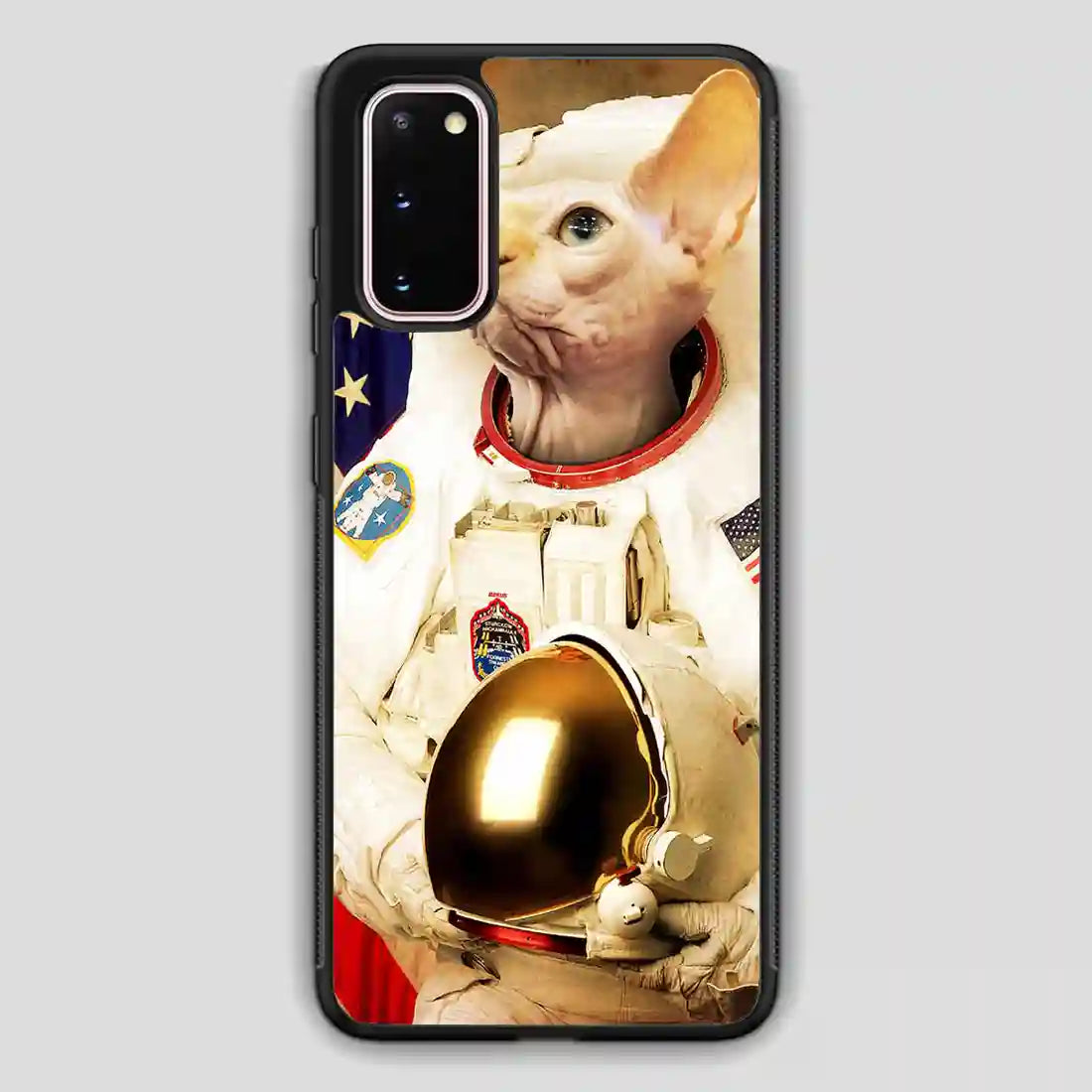 Astronaut Cat Retro Samsung Galaxy S20 Case