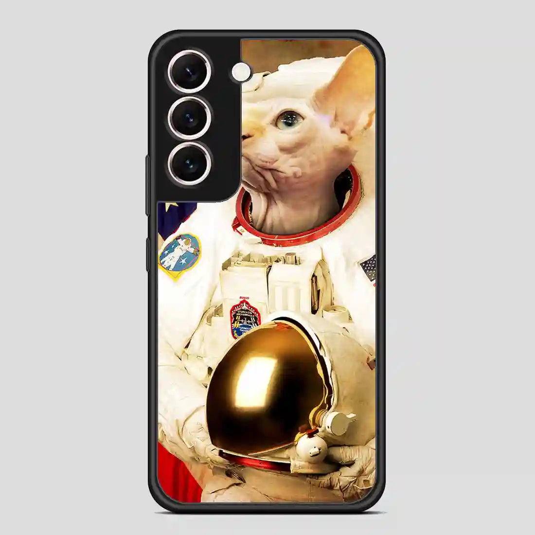 Astronaut Cat Retro Samsung Galaxy S22 Case