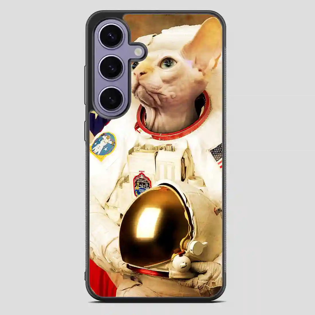 Astronaut Cat Retro Samsung Galaxy S23 FE Case