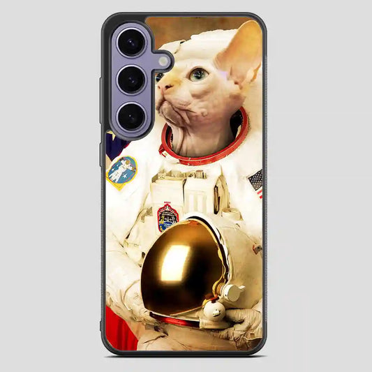 Astronaut Cat Retro Samsung Galaxy S23 FE Case