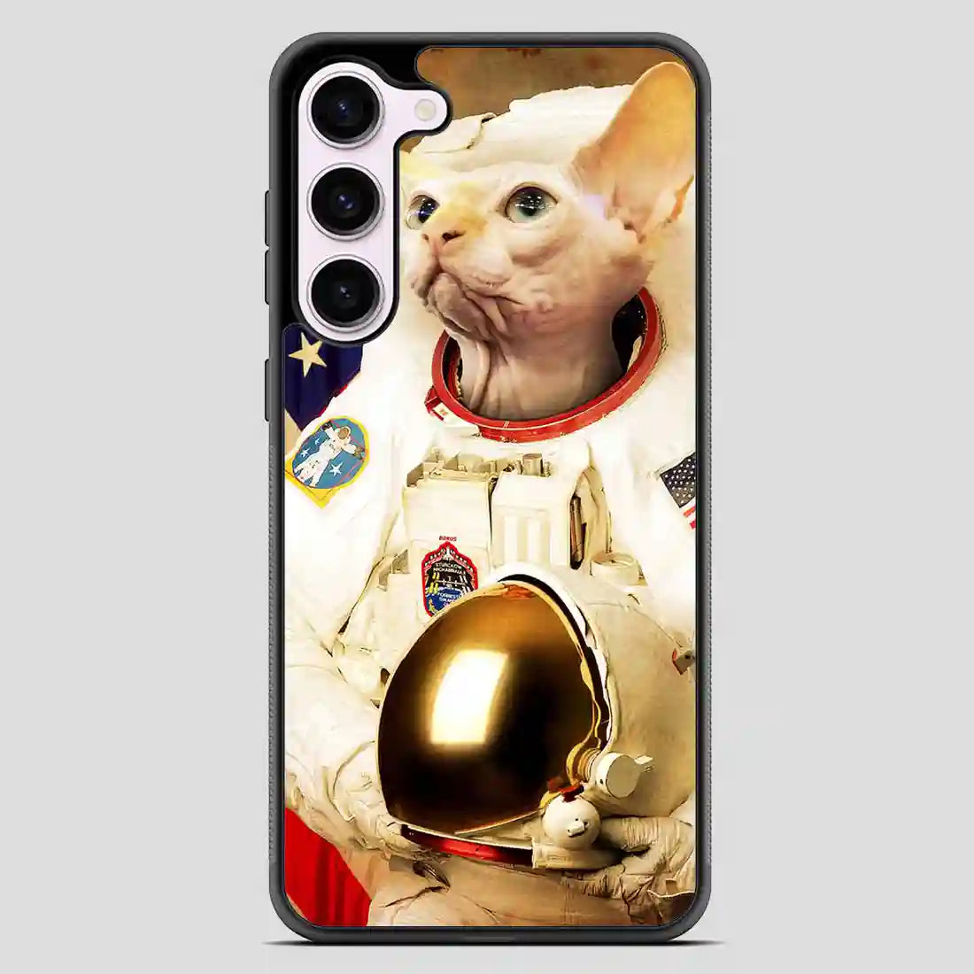 Astronaut Cat Retro Samsung Galaxy S23 Case