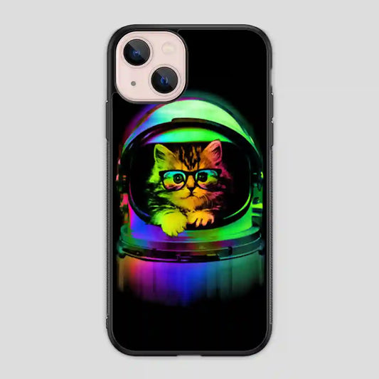 Astronaut Cat Vintage iPhone 13 Mini Case