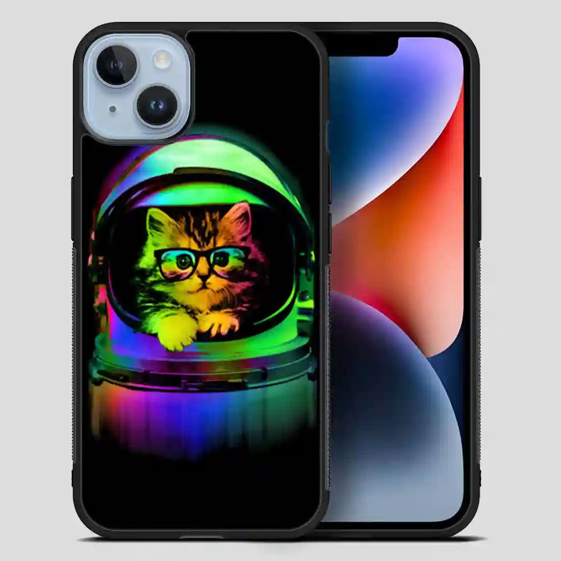 Astronaut Cat Vintage iPhone 14 Plus Case