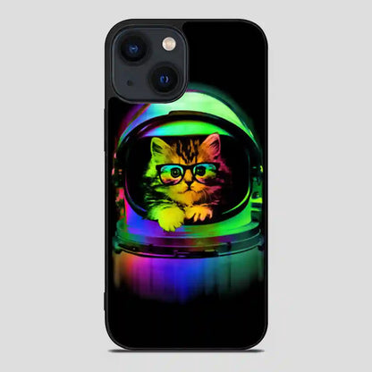 Astronaut Cat Vintage iPhone 14 Case