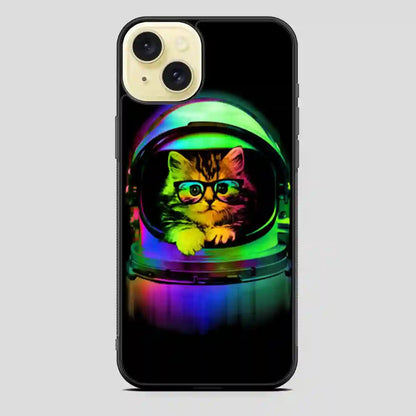 Astronaut Cat Vintage iPhone 15 Plus Case