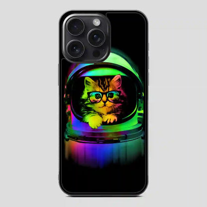 Astronaut Cat Vintage iPhone 15 Pro Case