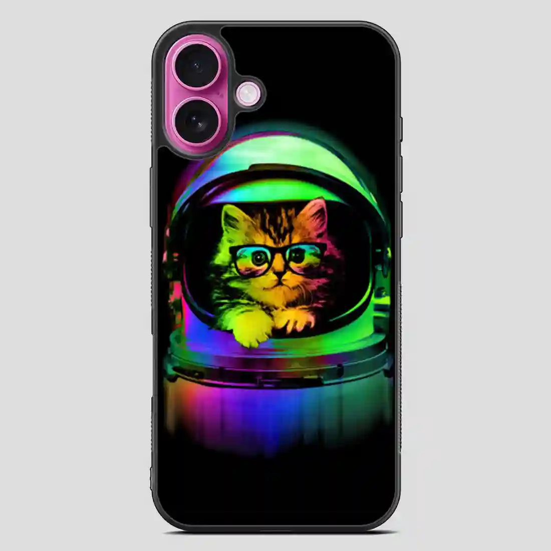 Astronaut Cat Vintage iPhone 16 Plus Case