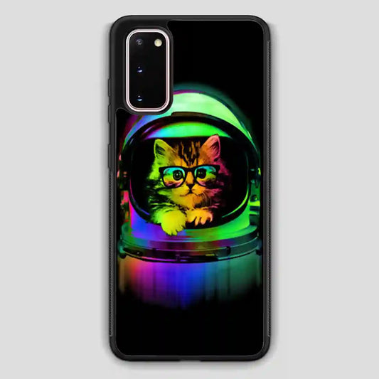 Astronaut Cat Vintage Samsung Galaxy S20 Case