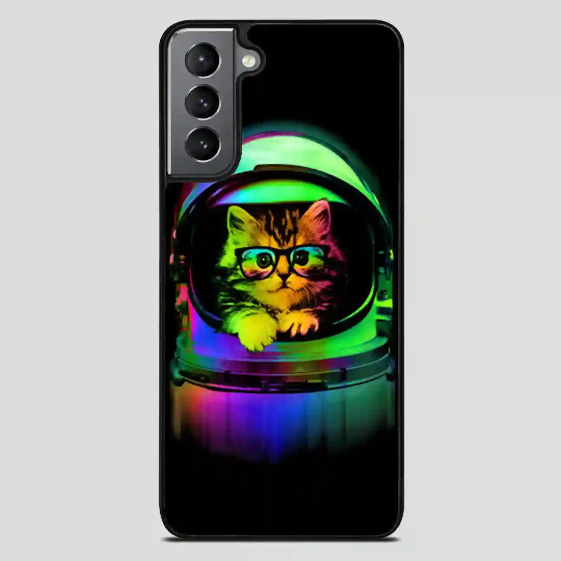 Astronaut Cat Vintage Samsung Galaxy S21 FE Case