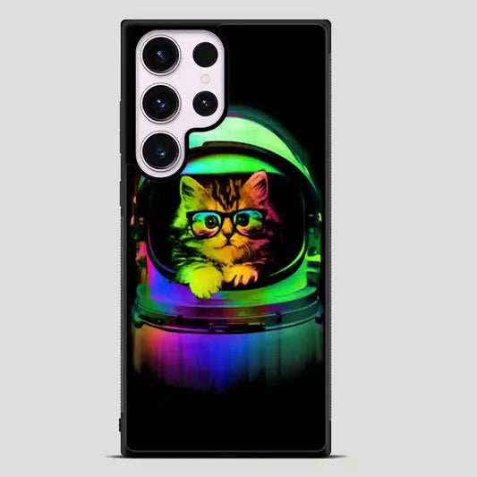 Astronaut Cat Vintage Samsung Galaxy S23 Ultra Case