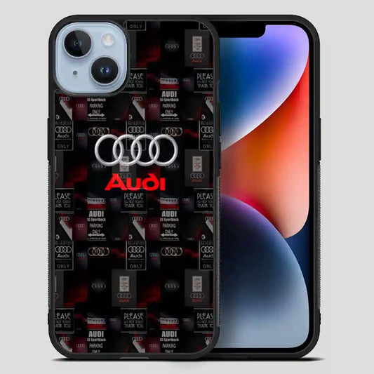 Audi Logo Collage iPhone 14 Plus Case