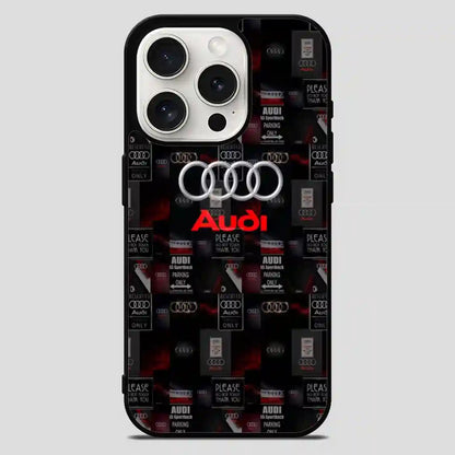 Audi Logo Collage iPhone 15 Pro Max Case