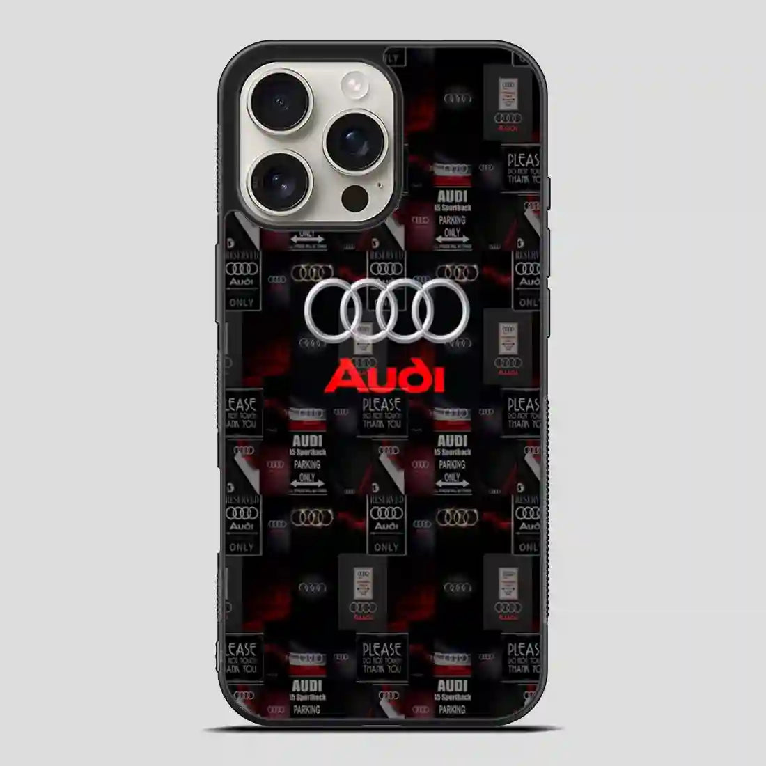 Audi Logo Collage iPhone 16 Pro Max Case