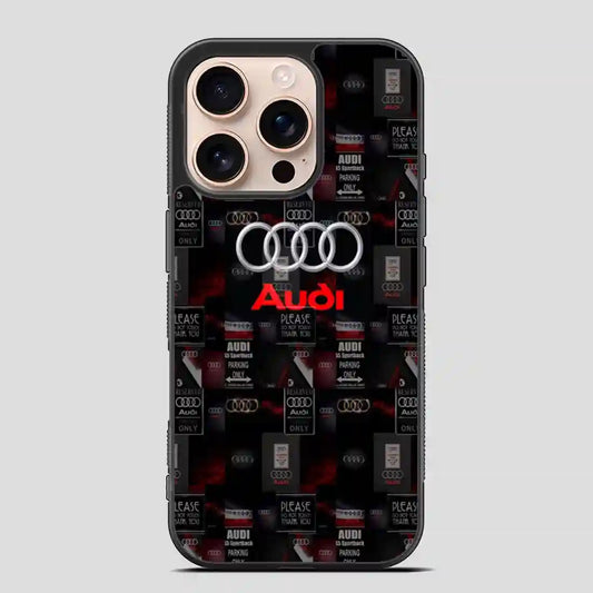 Audi Logo Collage iPhone 16 Pro Case