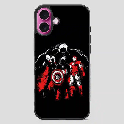 Avenger Painting Watercolor iPhone 16 Plus Case