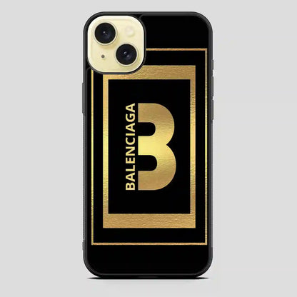 Balenciaga Golden iPhone 15 Plus Case