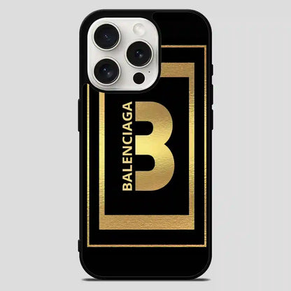 Balenciaga Golden iPhone 15 Pro Max Case