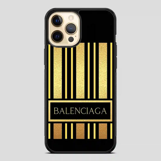 Balenciaga Line Golden iPhone 12 Pro Case